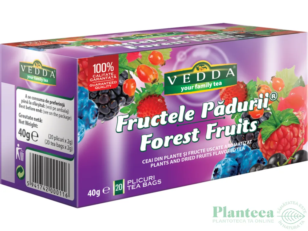 Ceai fructe padure 20dz - VEDDA