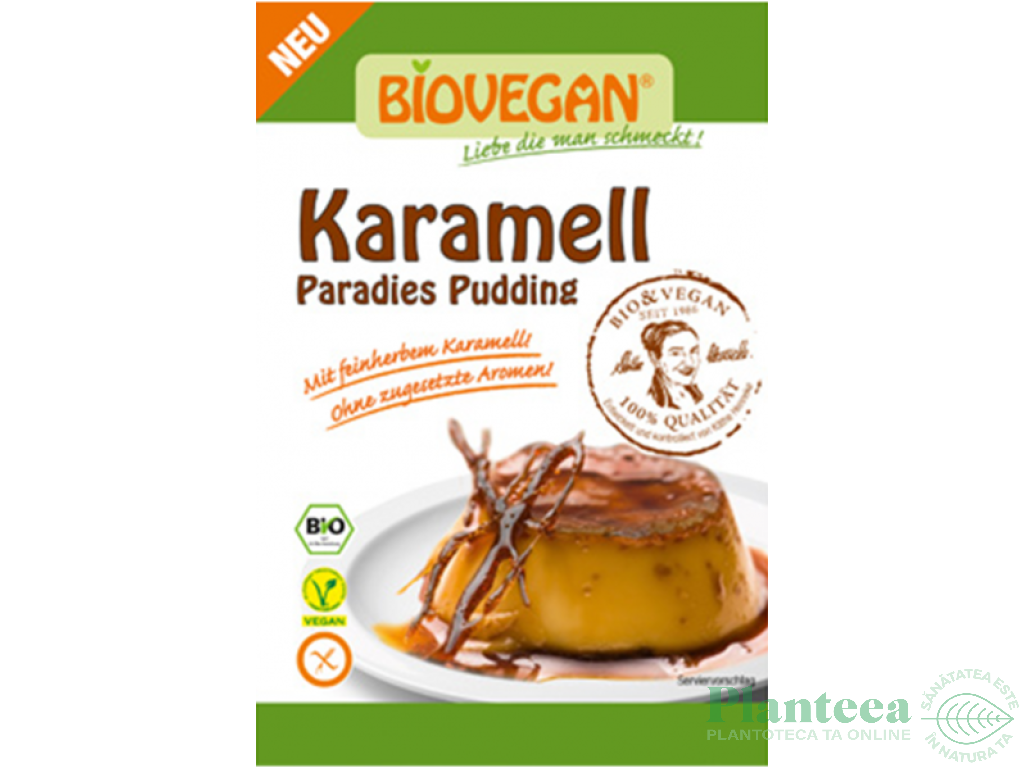 Praf budinca caramel fara gluten eco 43g - BIOVEGAN