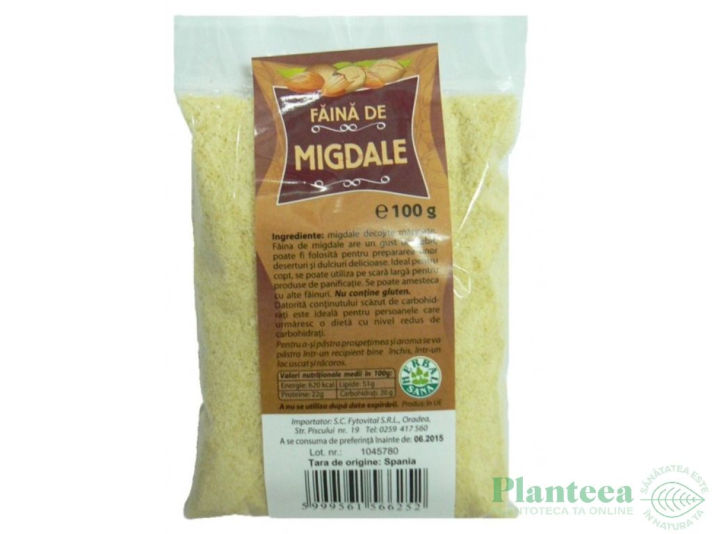 Faina migdale decojite 100g - HERBAL SANA