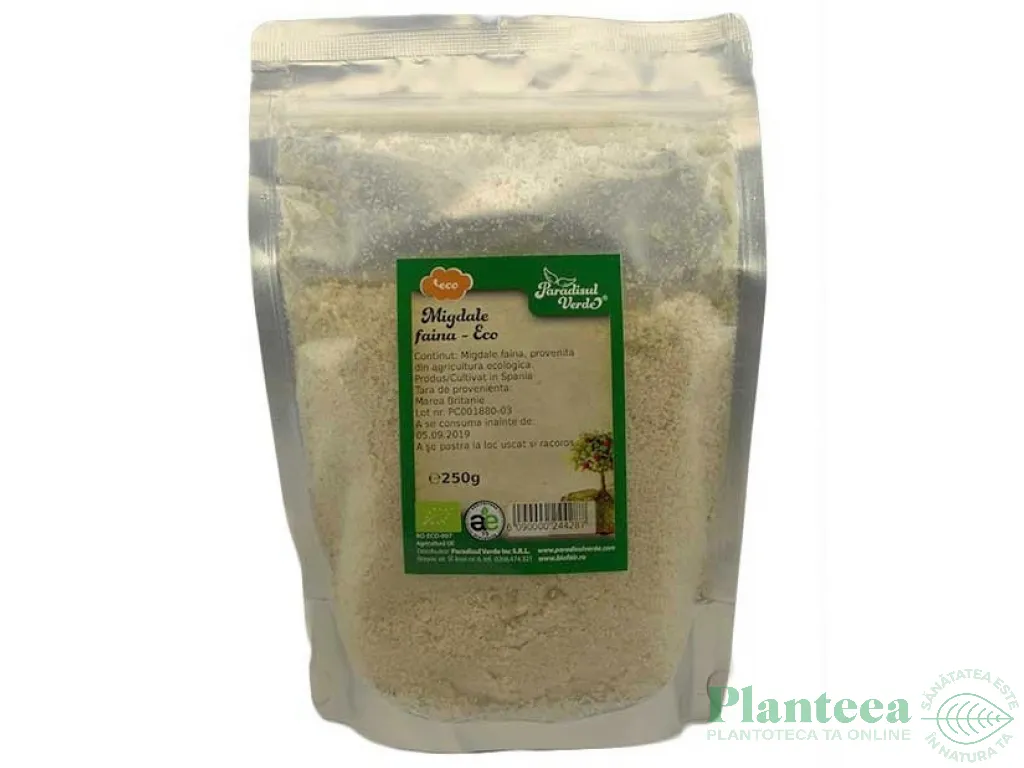 Faina migdale decojite eco 250g - PARADISUL VERDE