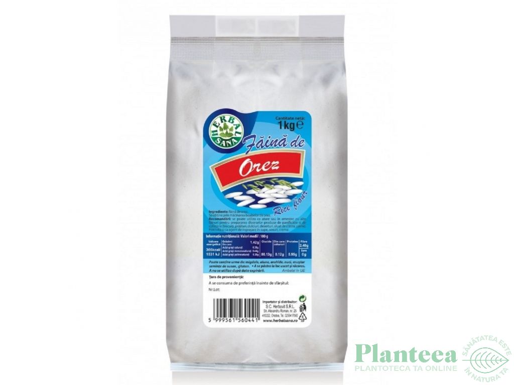 Faina orez alb 1kg - HERBAL SANA