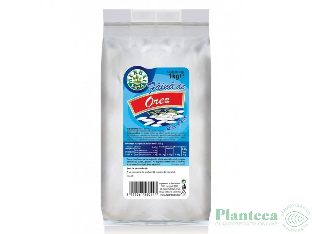 Faina orez alb 1kg - HERBAL SANA