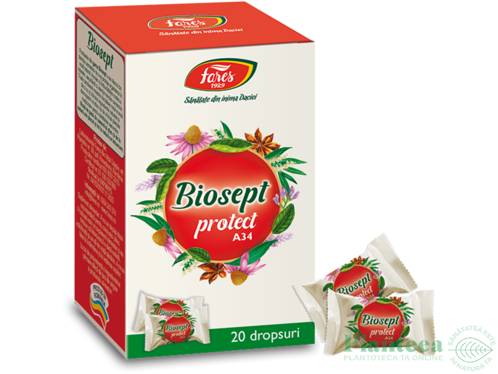Biosept dropsuri Protect 20cp - FARES