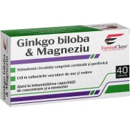 Ginkgo biloba magneziu 40cps - FARMACLASS