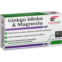 Ginkgo biloba magneziu 40cps - FARMACLASS