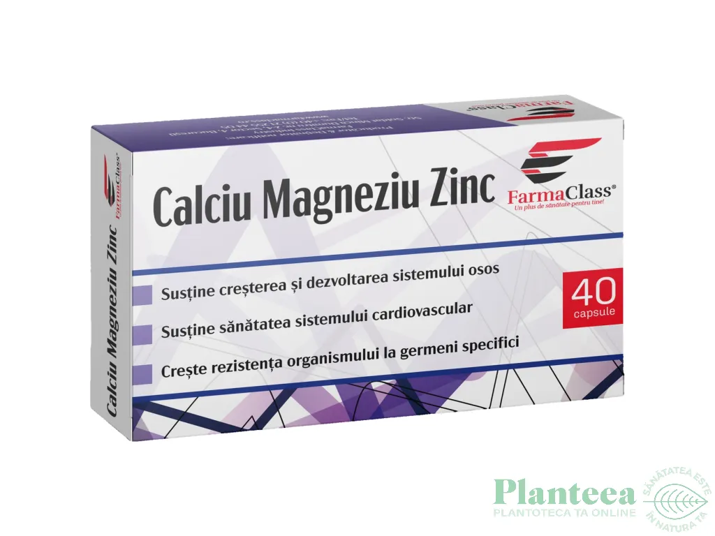 Calciu Mg Zn 40cps - FARMACLASS
