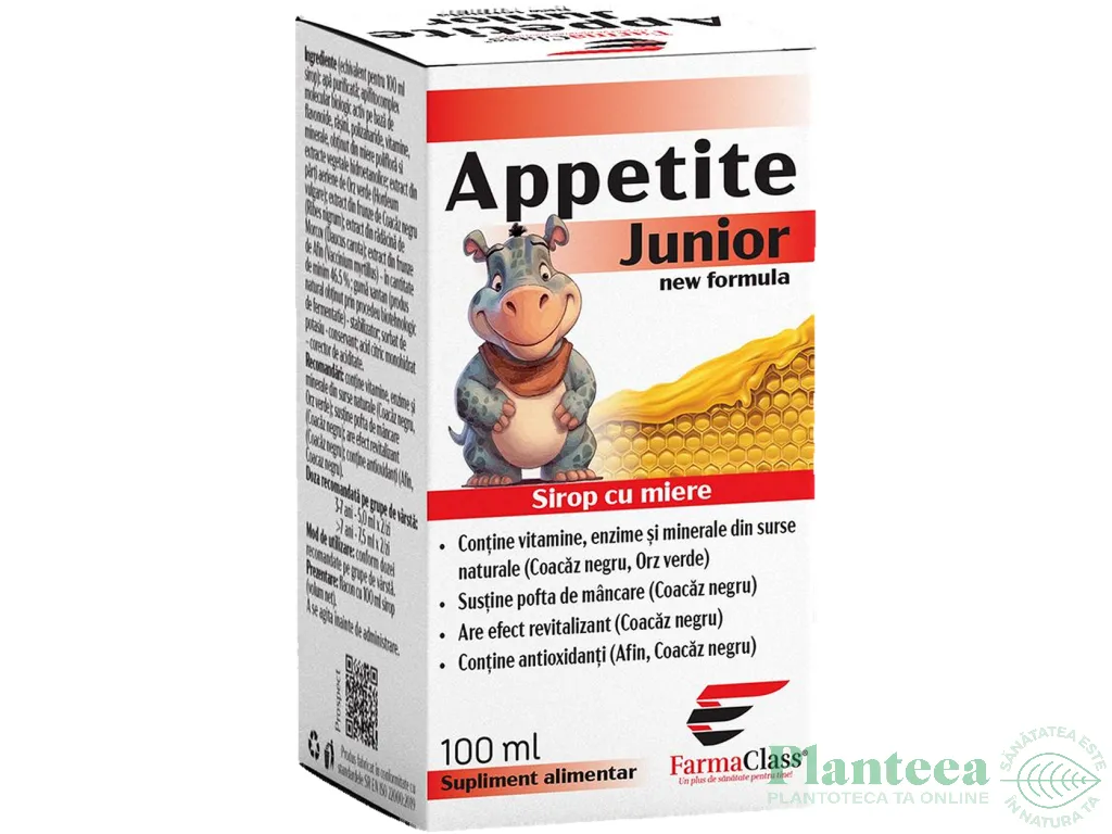 Sirop Appetite junior 100ml - FARMACLASS