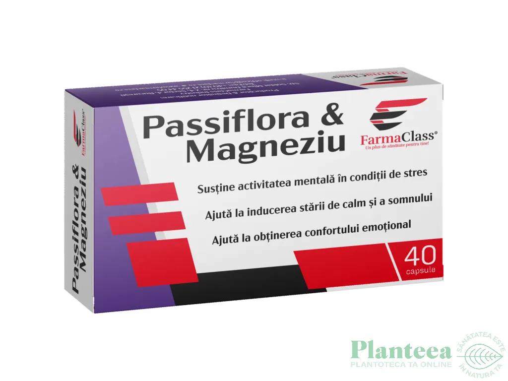 Passiflora magneziu 40cps - FARMACLASS