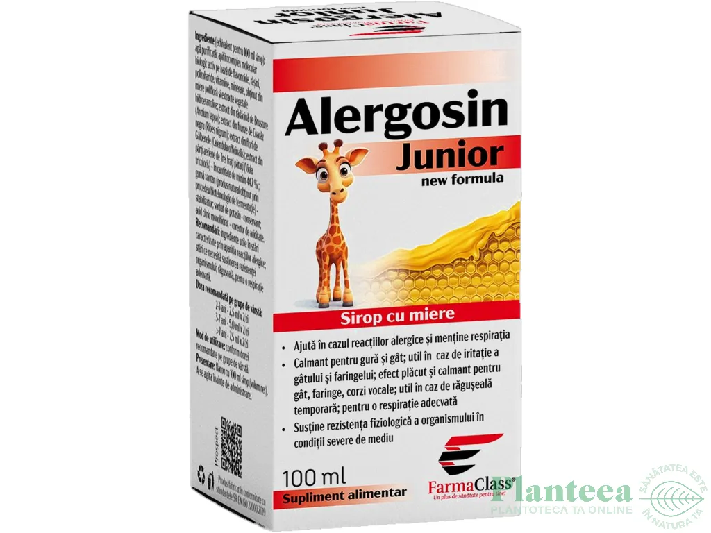 Sirop Alergosin junior 100ml - FARMACLASS