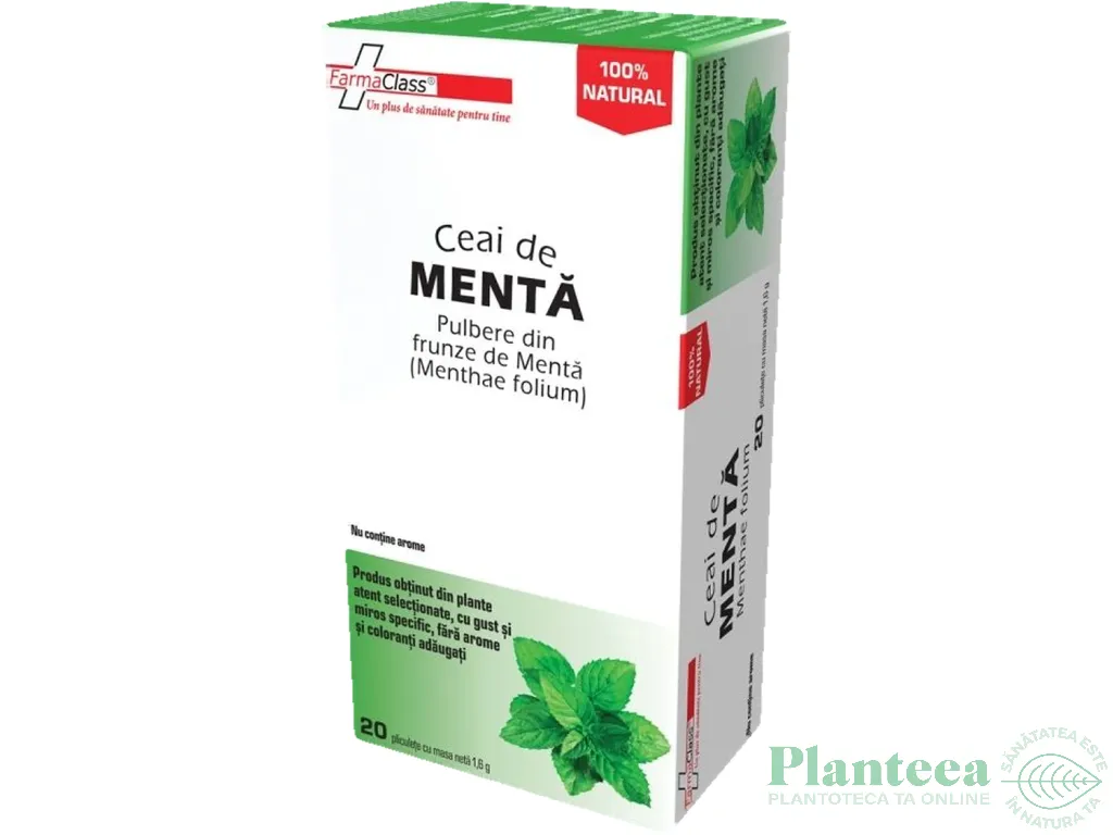 Ceai menta 20dz - FARMACLASS