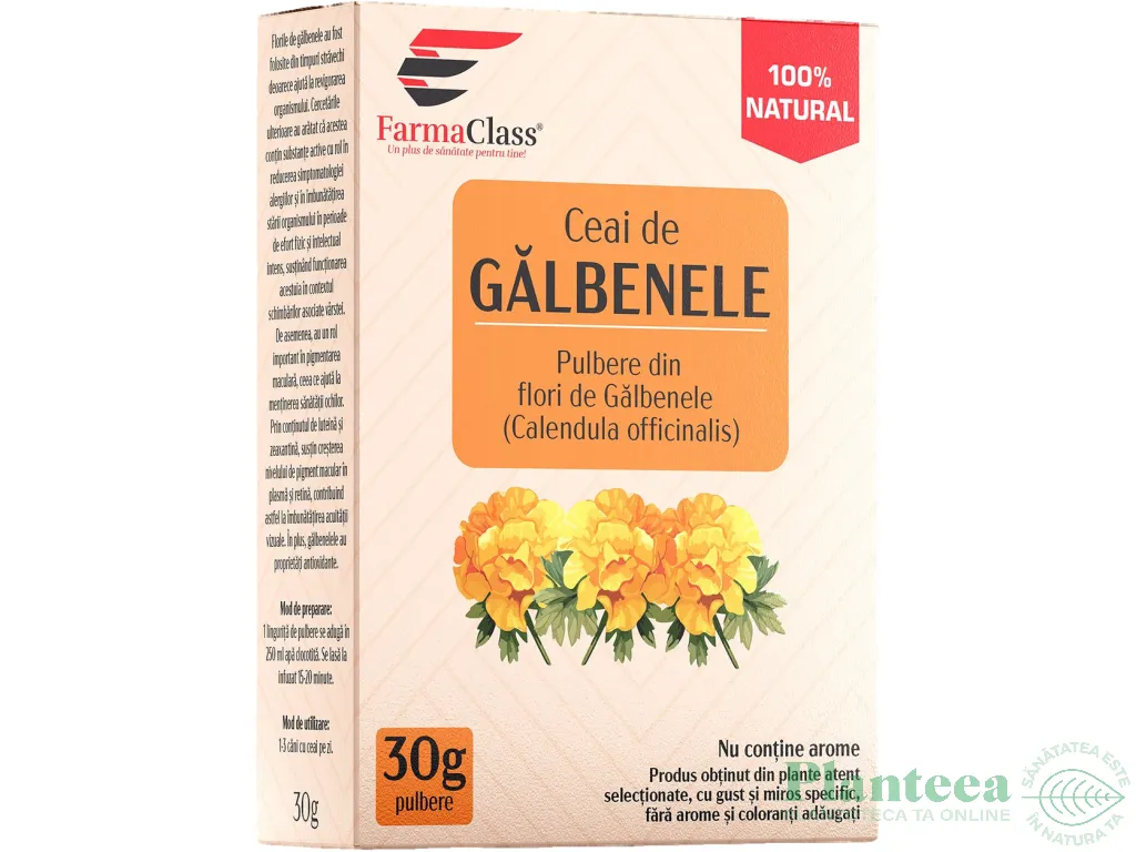 Ceai galbenele 30g - FARMACLASS