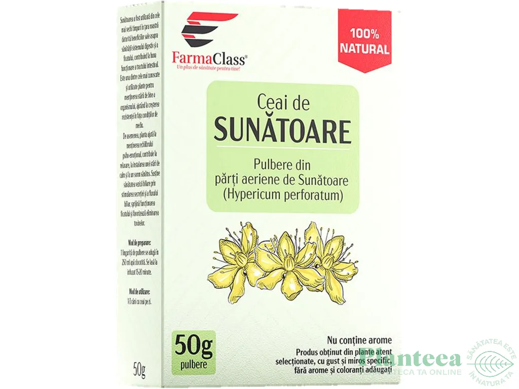 Ceai sunatoare 50g - FARMACLASS