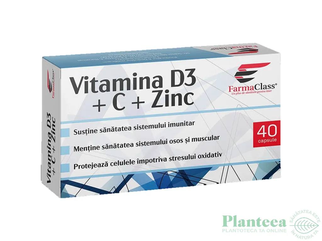 Vitamina D3 C Zn 40cps - FARMACLASS