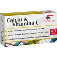 Calciu Vitamina C blister 40cps - FARMACLASS