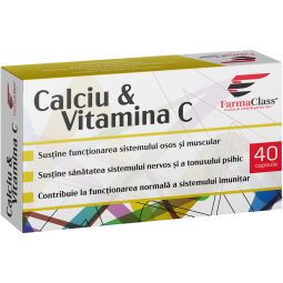 Calciu Vitamina C blister 40cps - FARMACLASS