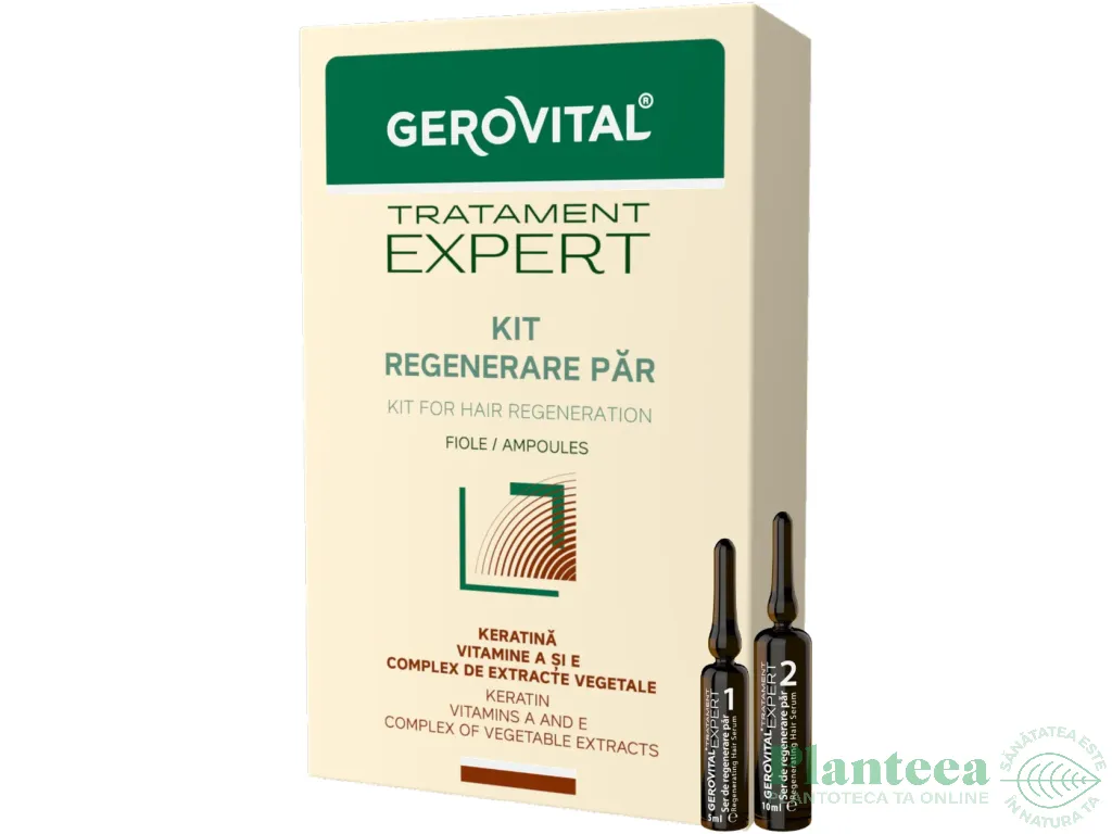 Kit Regenerare par fiole 10x5ml 10x10ml - GEROVITAL TRATAMENT EXPERT