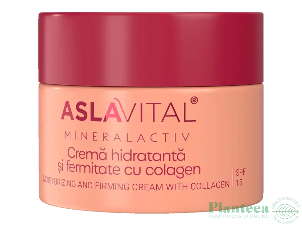 Crema hidratanta fermitate colagen spf15 50ml - ASLAVITAL MINERALACTIV