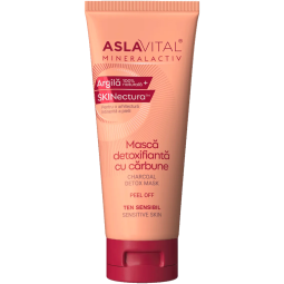 Masca detoxifianta carbune peel off 100ml - ASLAVITAL MINERALACTIV