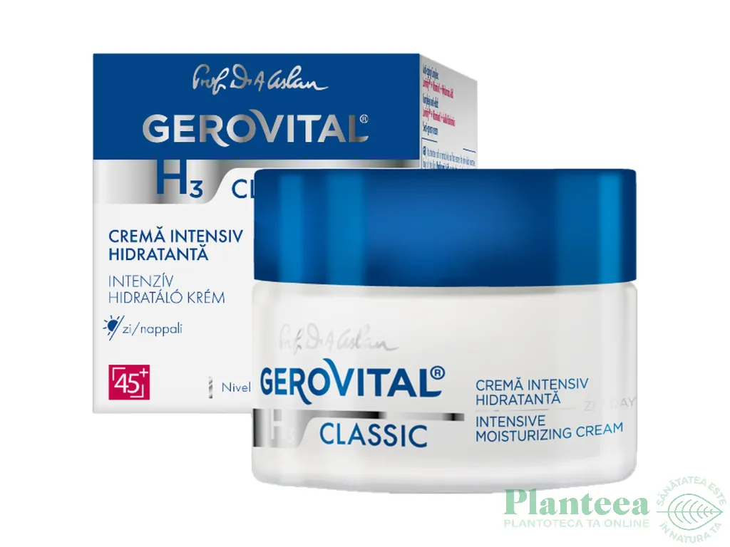 Crema intensiv hidratanta 50ml - GEROVITAL H3 CLASSIC