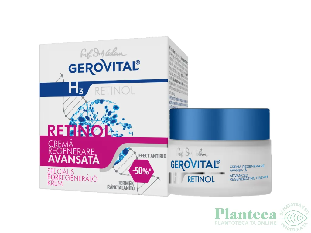 Crema regenerare avansata 50ml - GEROVITAL H3 RETINOL
