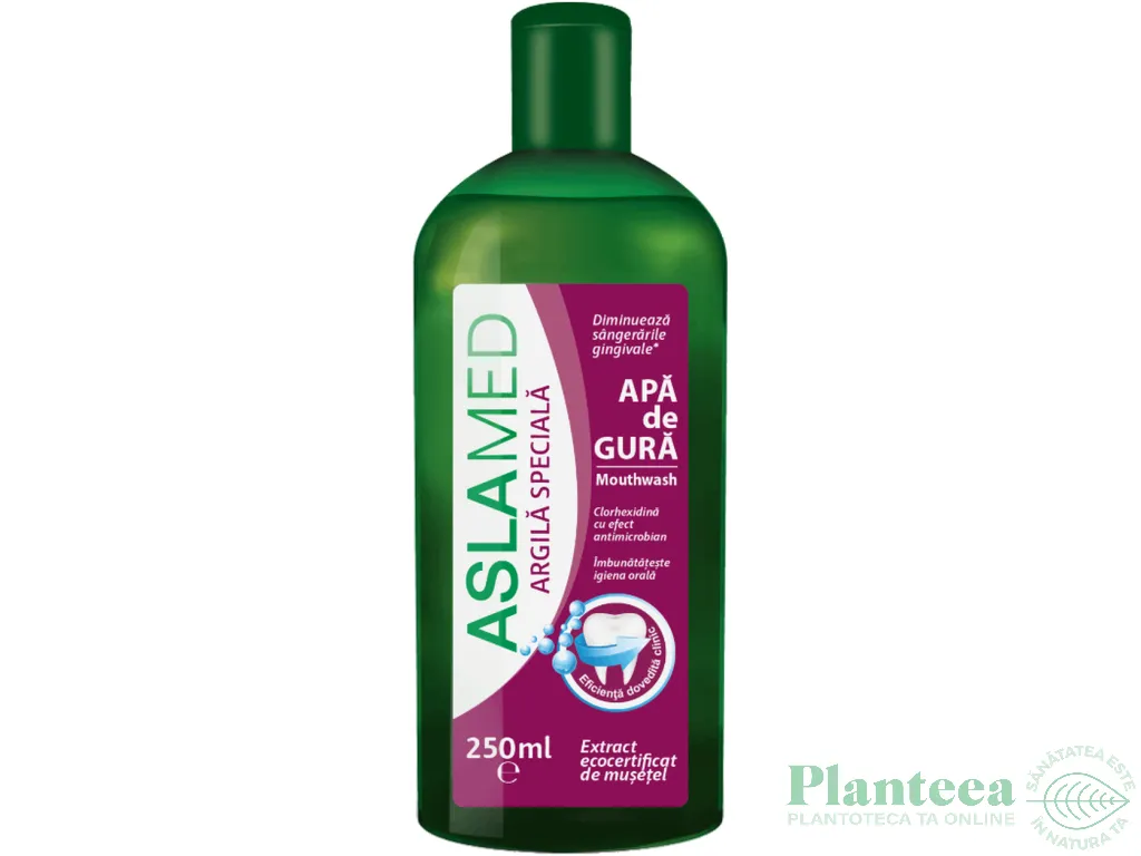 Apa gura clorhexidina argila musetel 250ml - ASLAMED