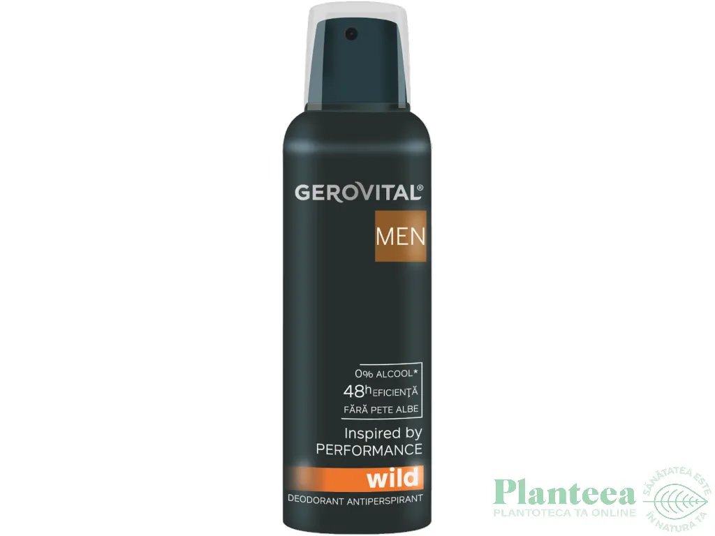 Deodorant spray antiperspirant Wild barbati 150ml - GEROVITAL MEN