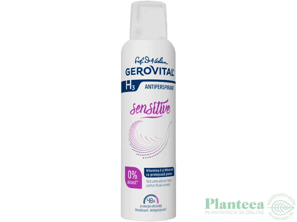 Deodorant spray antiperspirant Sensitive 150ml - GEROVITAL H3 CLASSIC