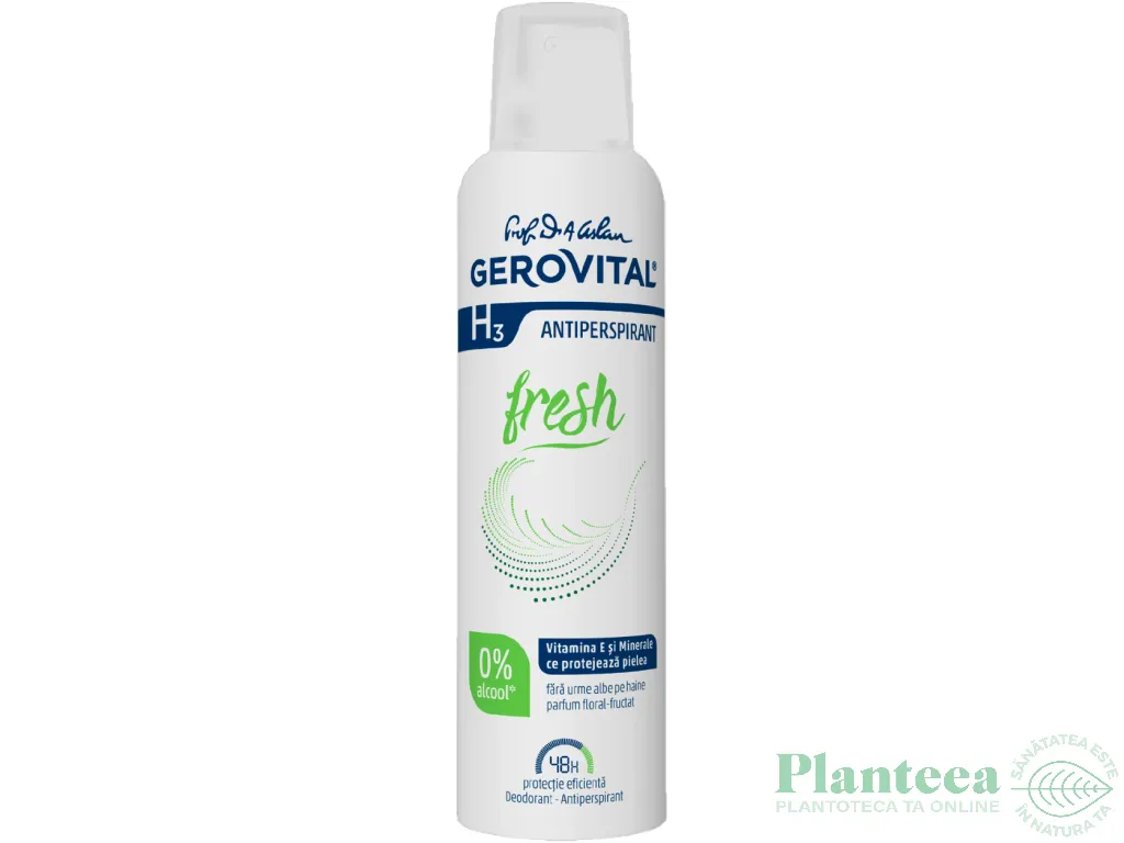 Deodorant spray antiperspirant Fresh 150ml - GEROVITAL H3 CLASSIC