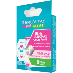 Benzi curatare puncte negre 8b - GEROVITAL STOP ACNEE
