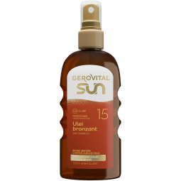 Ulei bronzant protector spf15 150ml - GEROVITAL SUN