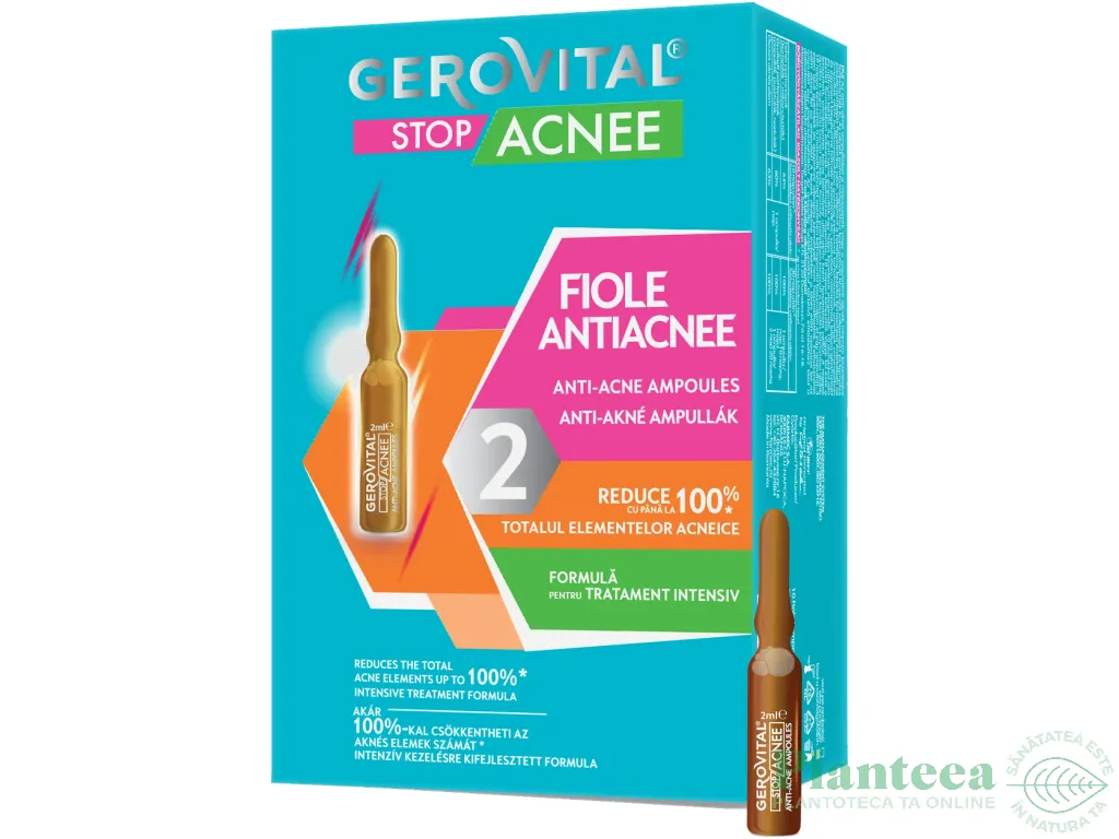 Fiole antiacnee 10x2ml - GEROVITAL STOP ACNEE