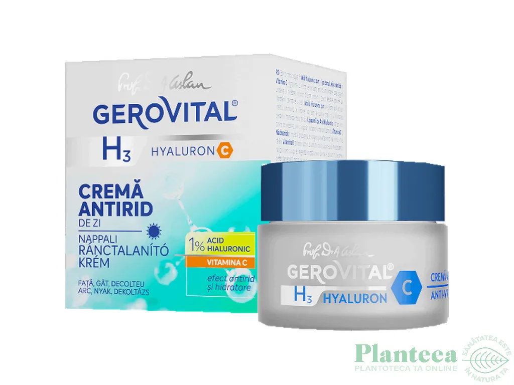 Crema zi antirid acid hialuronic C 50ml - GEROVITAL H3 HYALURON
