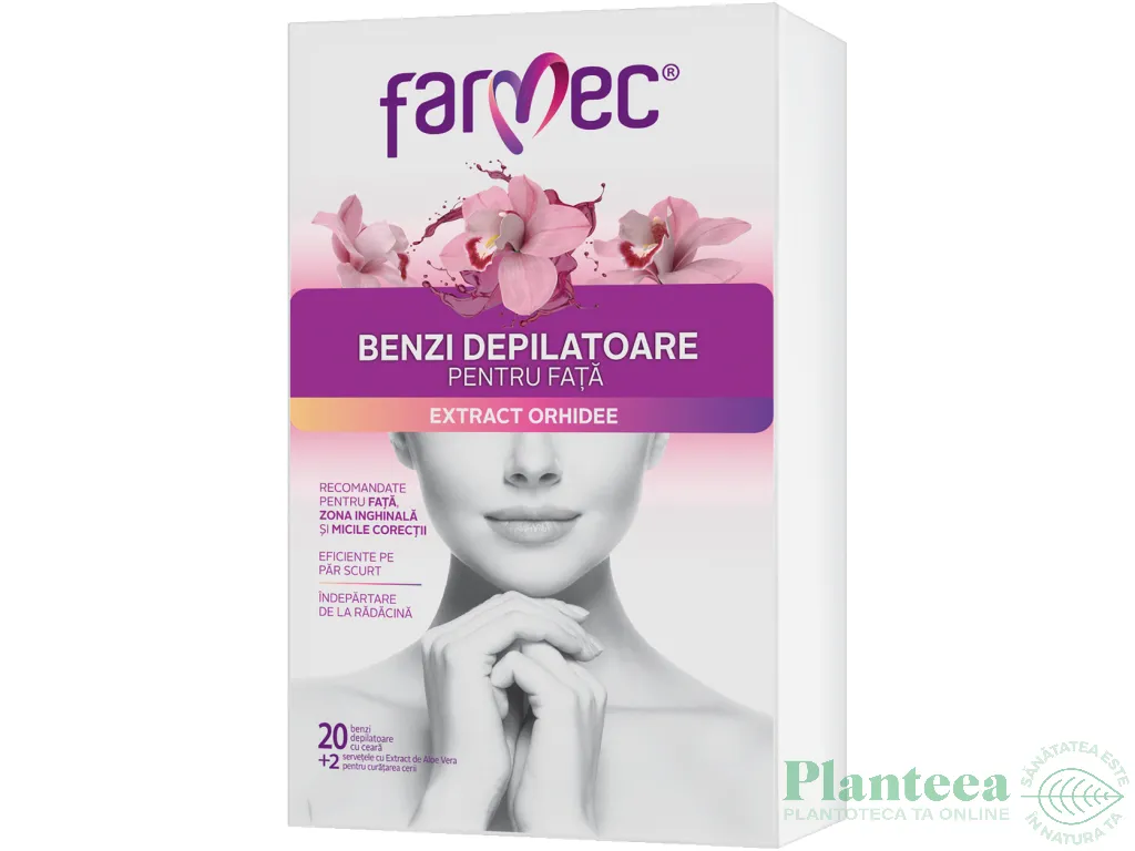 Benzi depilatoare fata orhidee 20b - FARMEC