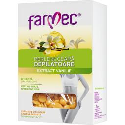 Ceara epilatoare perle vanilie 250g - FARMEC