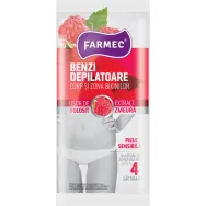 Benzi depilatoare corp bikini zmeura 10+4b - FARMEC