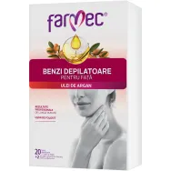 Benzi depilatoare fata ulei argan 20b - FARMEC