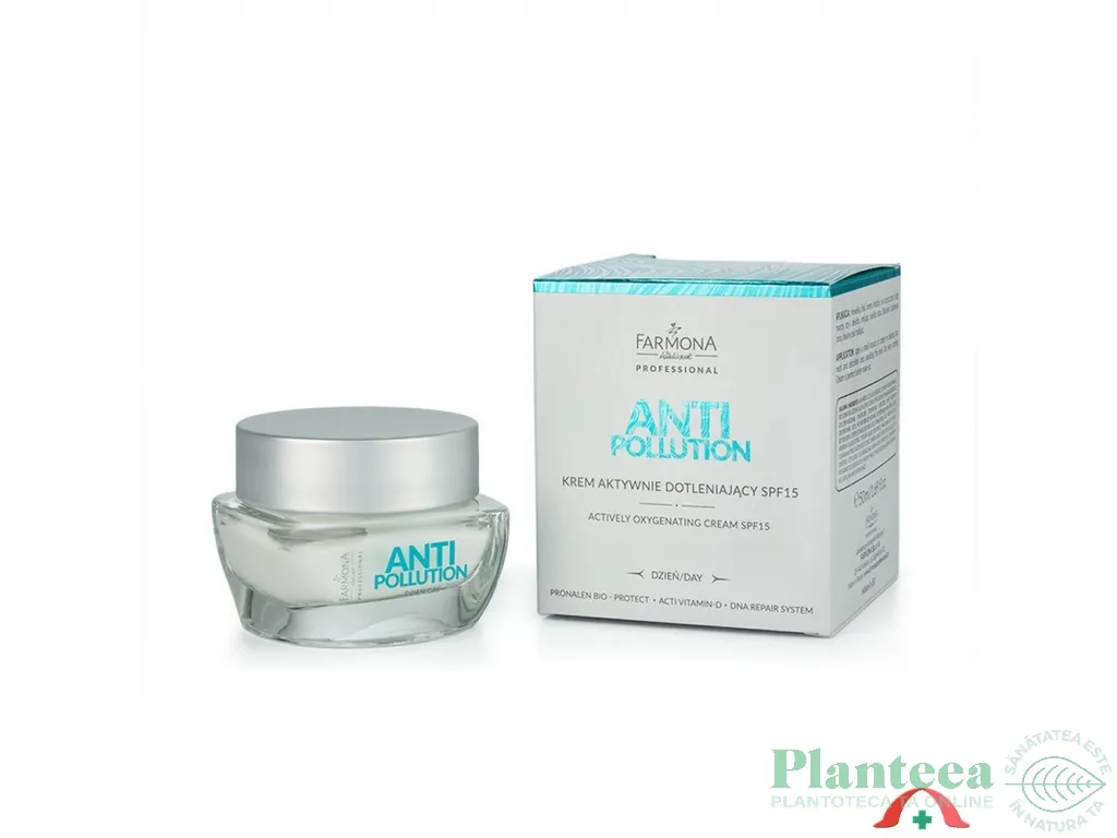 Crema zi activ oxigenanta spf15 Anti Pollution 50ml - FARMONA