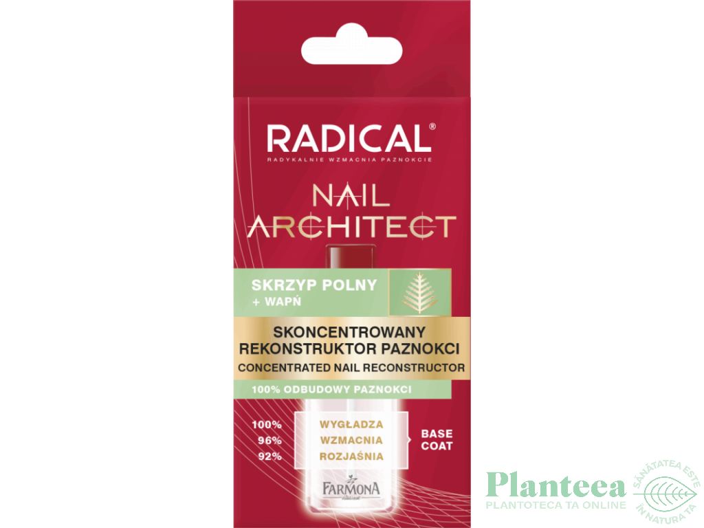 Tratament concentrat reconstructor unghii Radical 12ml - FARMONA