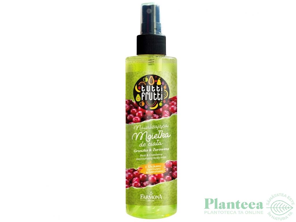 Spray corp nutritiv pere merisoare Tutti Frutti 200ml - FARMONA