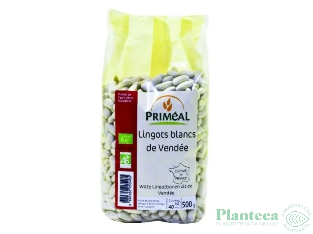 Fasole alba boabe eco 500g - PRIMEAL