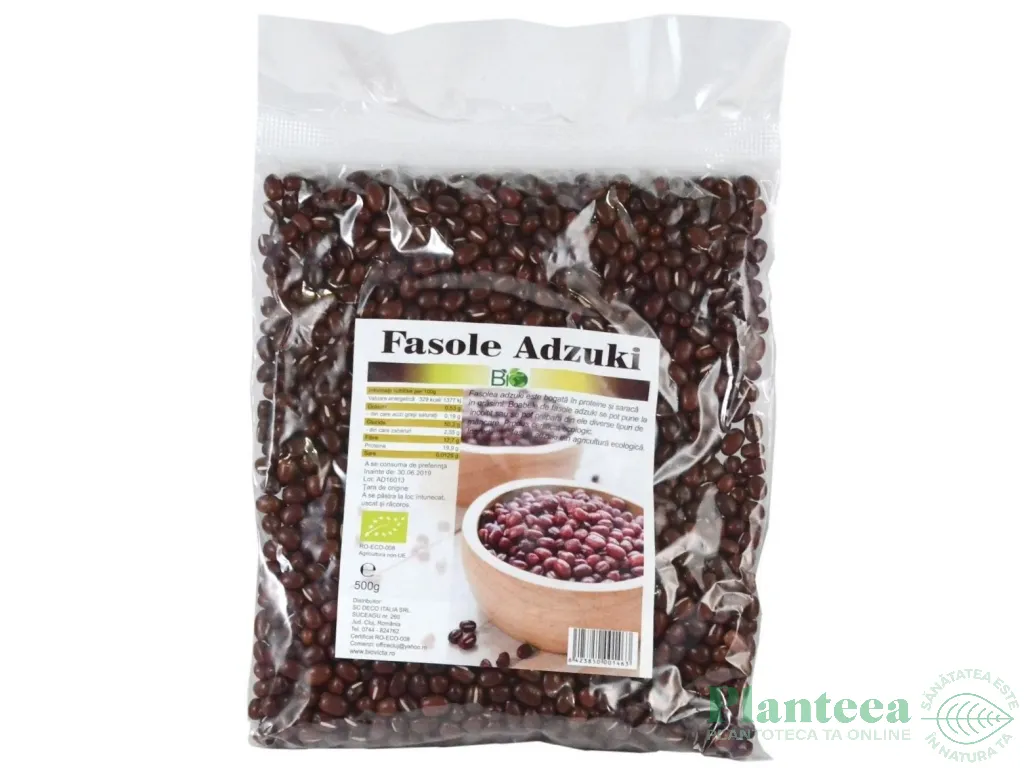 Fasole adzuki boabe eco 500g - DECO ITALIA