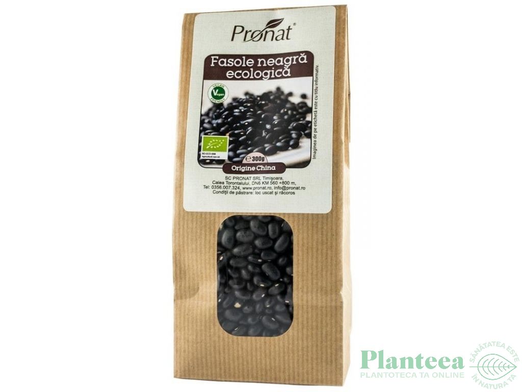 Fasole neagra boabe eco 300g - PRONAT