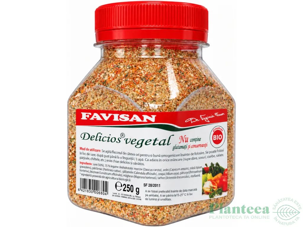 Delicios vegetal cu sare 250g - FAVISAN
