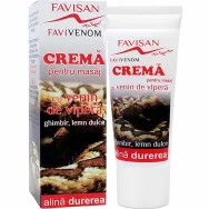 Crema masaj venin vipera ghimbir lemn dulce FaviVenom 50ml - FAVISAN