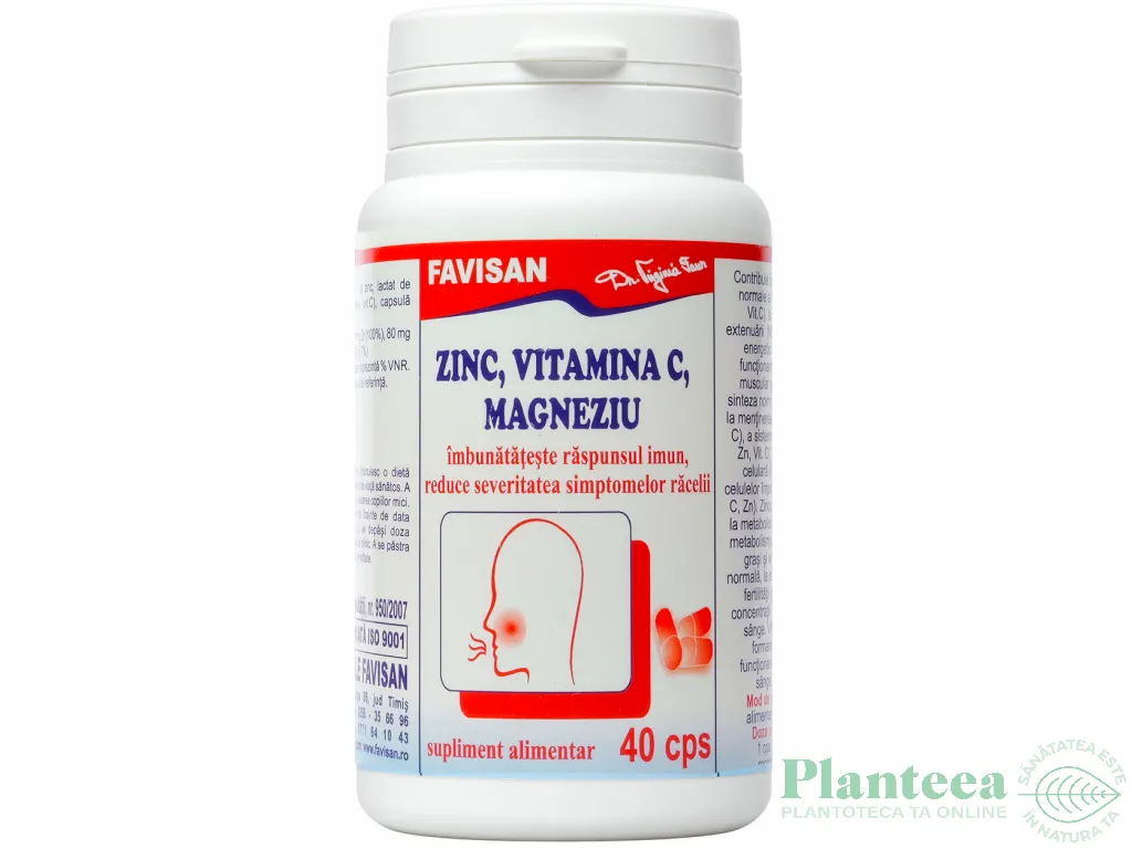 Zinc C Magneziu 40cps - FAVISAN