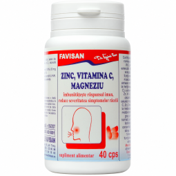 Zinc C Magneziu 40cps - FAVISAN