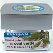 Crema puternic hidratanta ceai verde A E miere 15plante 50ml - FAVISAN
