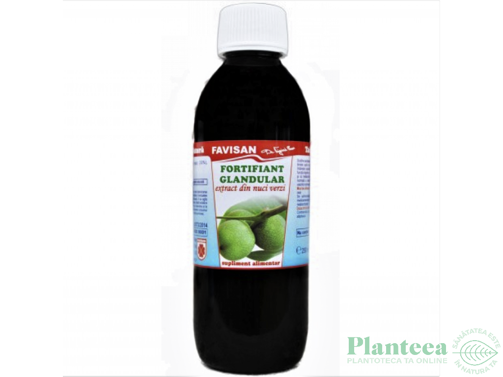 Tinctura nuci verzi Fortifiant Glandular 250ml - FAVISAN