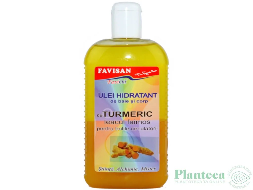 Ulei baie corp hidratant cu turmeric 300ml - FAVISAN