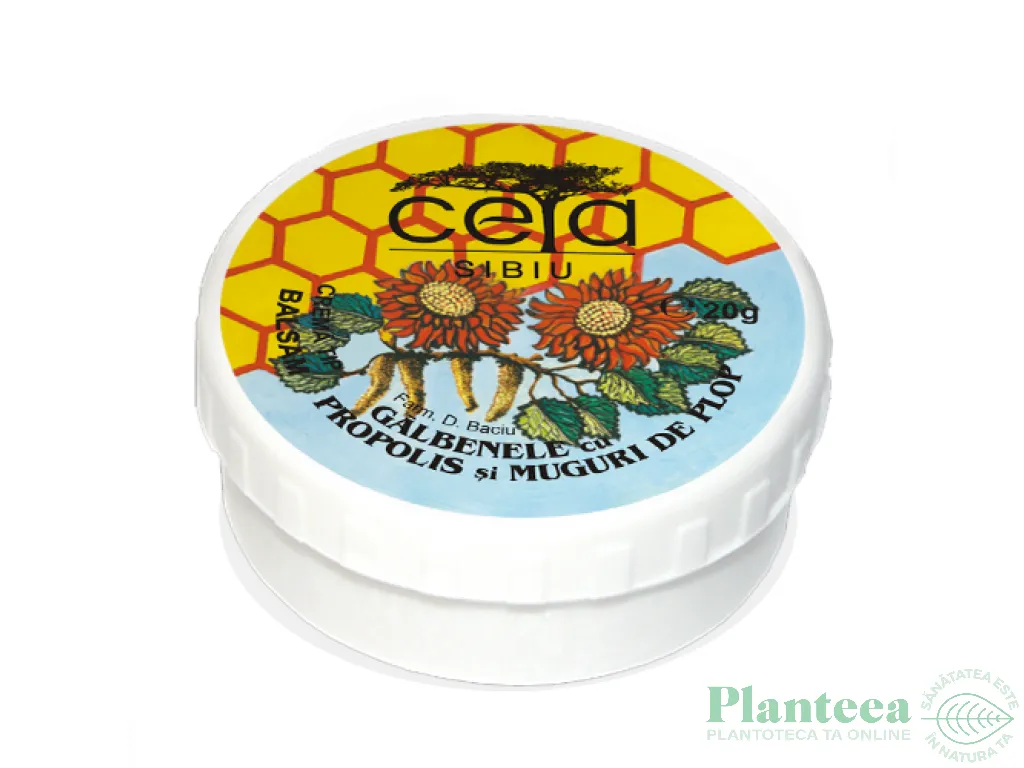 Unguent galbenele propolis muguri plop 20g - CETA
